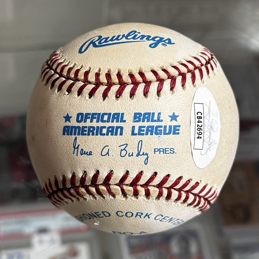 Dave Winfield Signed Autographed OAL Rawlings Baseball (Toning) - JSA Authentic