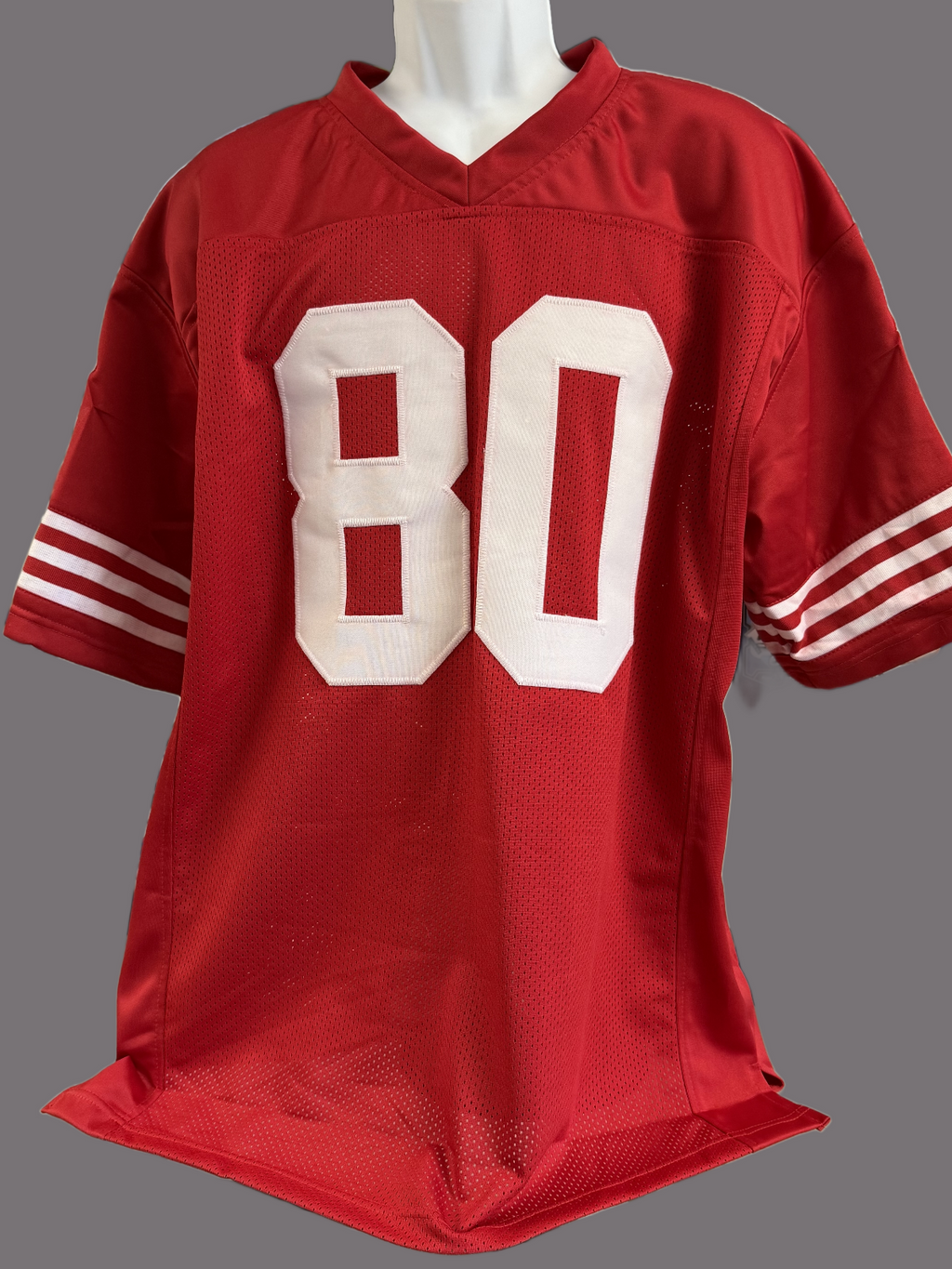 Jerry Rice Autographed Custom Jersey GT Sports Marketing w/ Flash80 Sticker