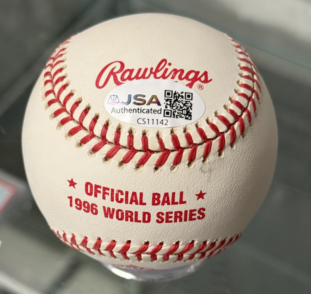 Andy Pettitte Signed Official Rawlings 1996 World Series MLB Baseball - JSA Auth