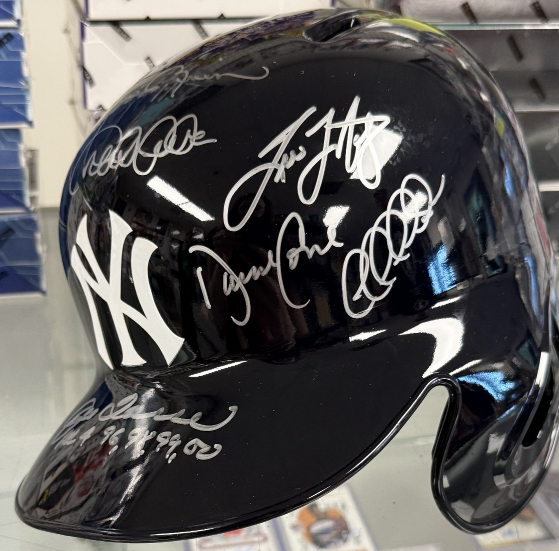 NY Yankees 11 Signature Dynasty Batting Helmet - Insc by Joe Torre - Steiner COA