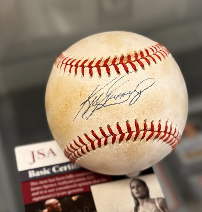 Ken Griffey Jr. Signed Autographed OAL Baseball (Toning) - JSA Authenticated