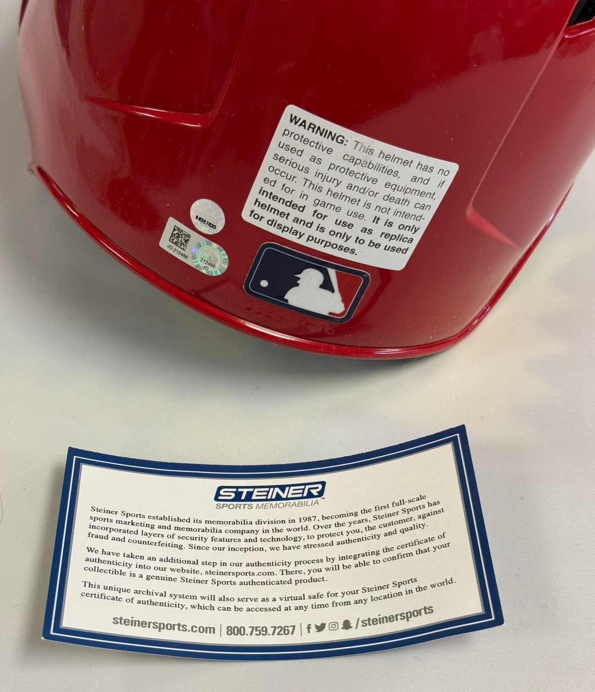 Mike Trout Signed Autographed MVP Replica FS Batting Helmet - Steiner & MLB Auth