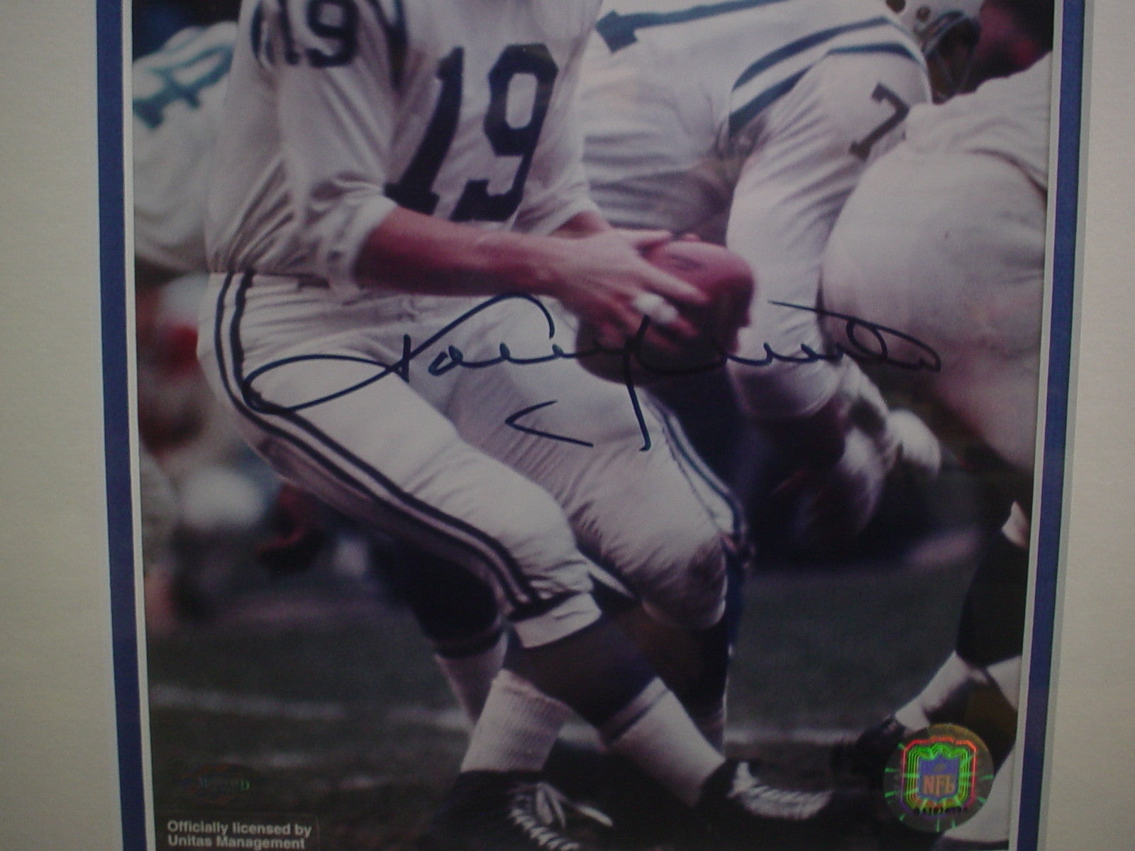 Johnny Unitas Baltimore Colts Autograph Signed 8 x 10 Framed Photo MM Certified
