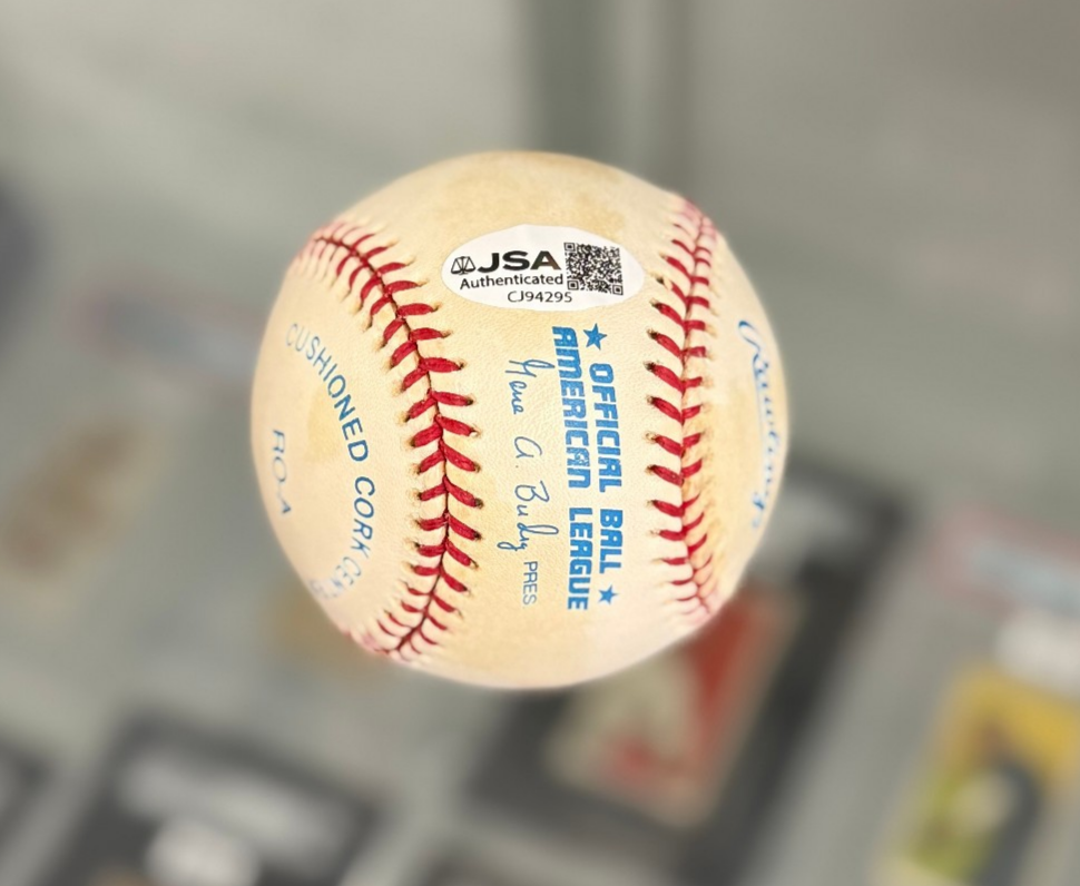 Whitey Ford Signed Autographed American League Baseball - JSA Certified