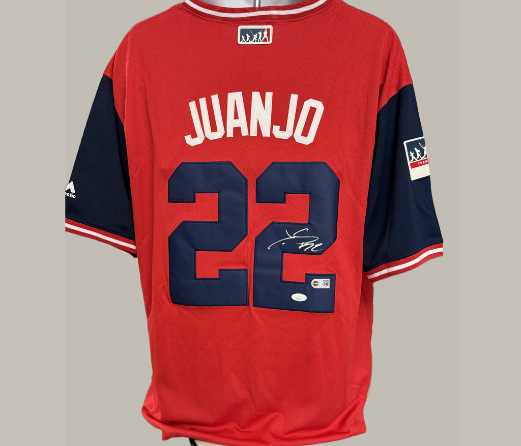 Juan Soto / Juan Jo Autographed Signed Majestic Nationals Jersey - JSA Authent.