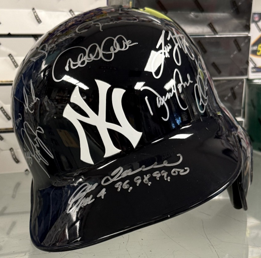 NY Yankees 11 Signature Dynasty Batting Helmet - Insc by Joe Torre - Steiner COA