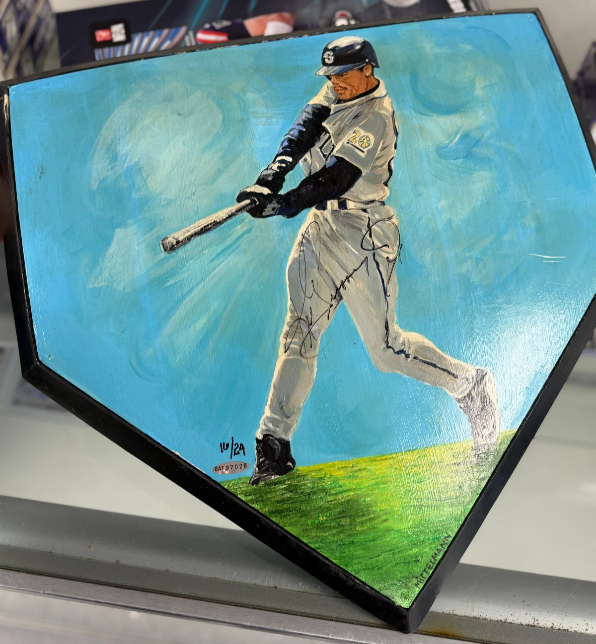 Ken Griffey Jr Autographed Hand Painted Plate, Limited Edition 16/24, COA UDA