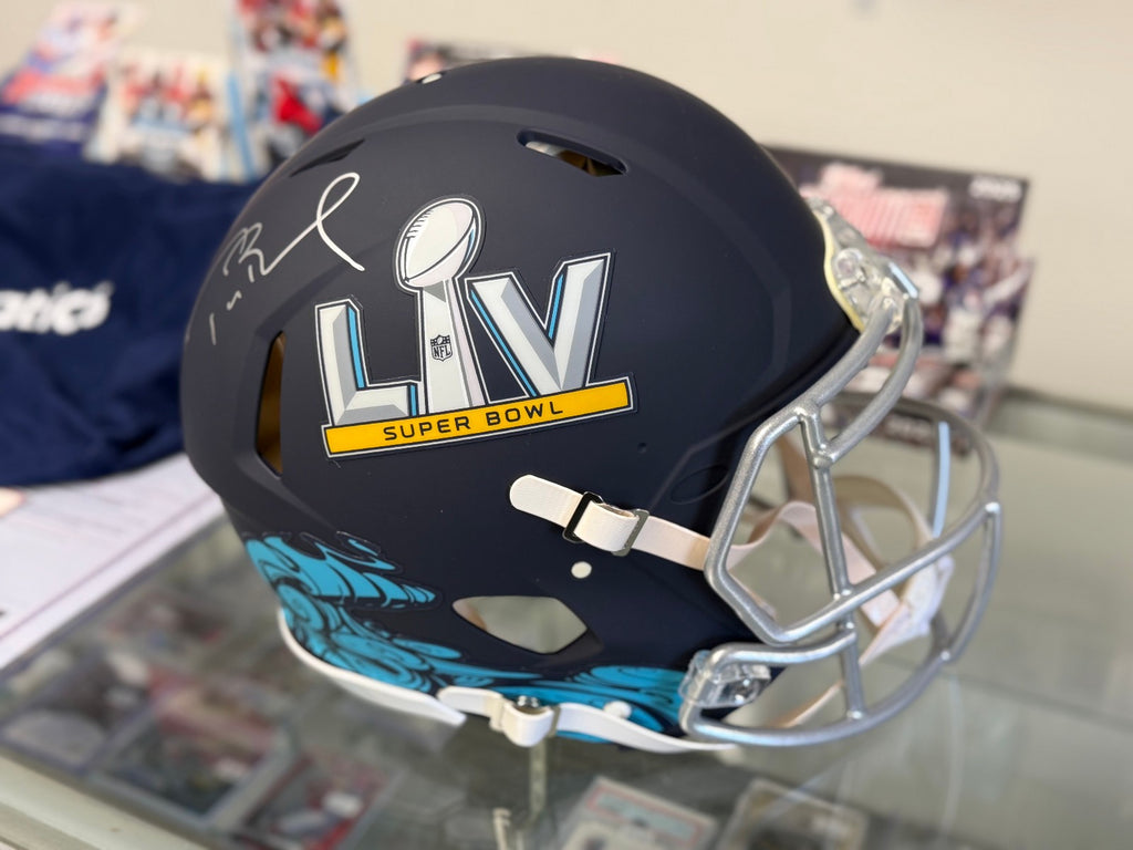 Tom Brady Autographed Signed Superbowl LV Riddell Full Size Helmet, Fanatics COA