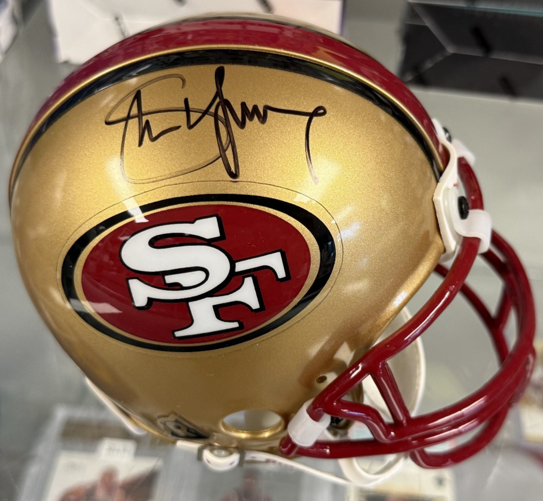 Steve Young Signed Autographed 49ers Mini Helmet - JSA Authenticated