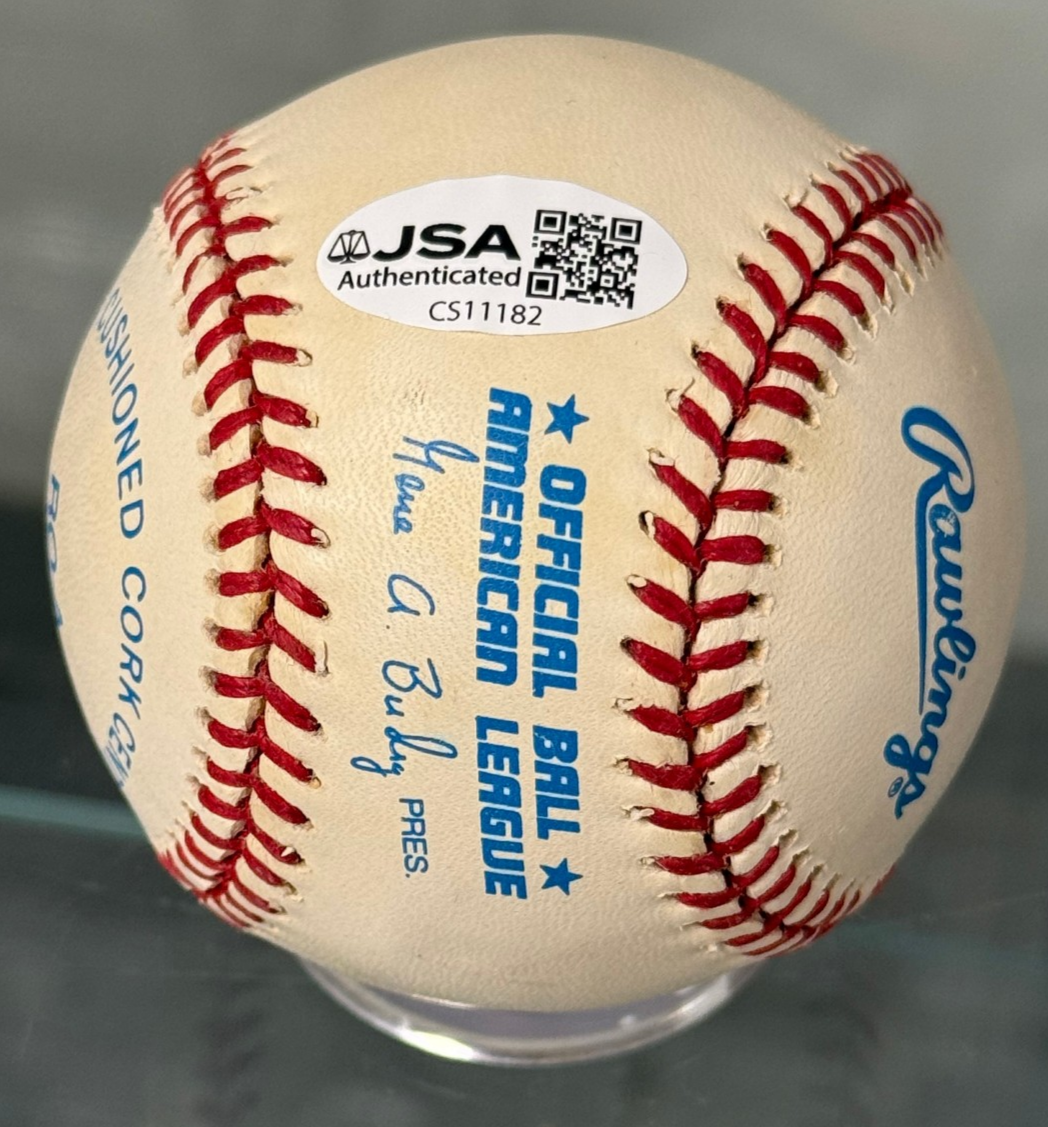 Nolan Ryan Signed Auto Rawlings American League Baseball (ALB) - JSA COA