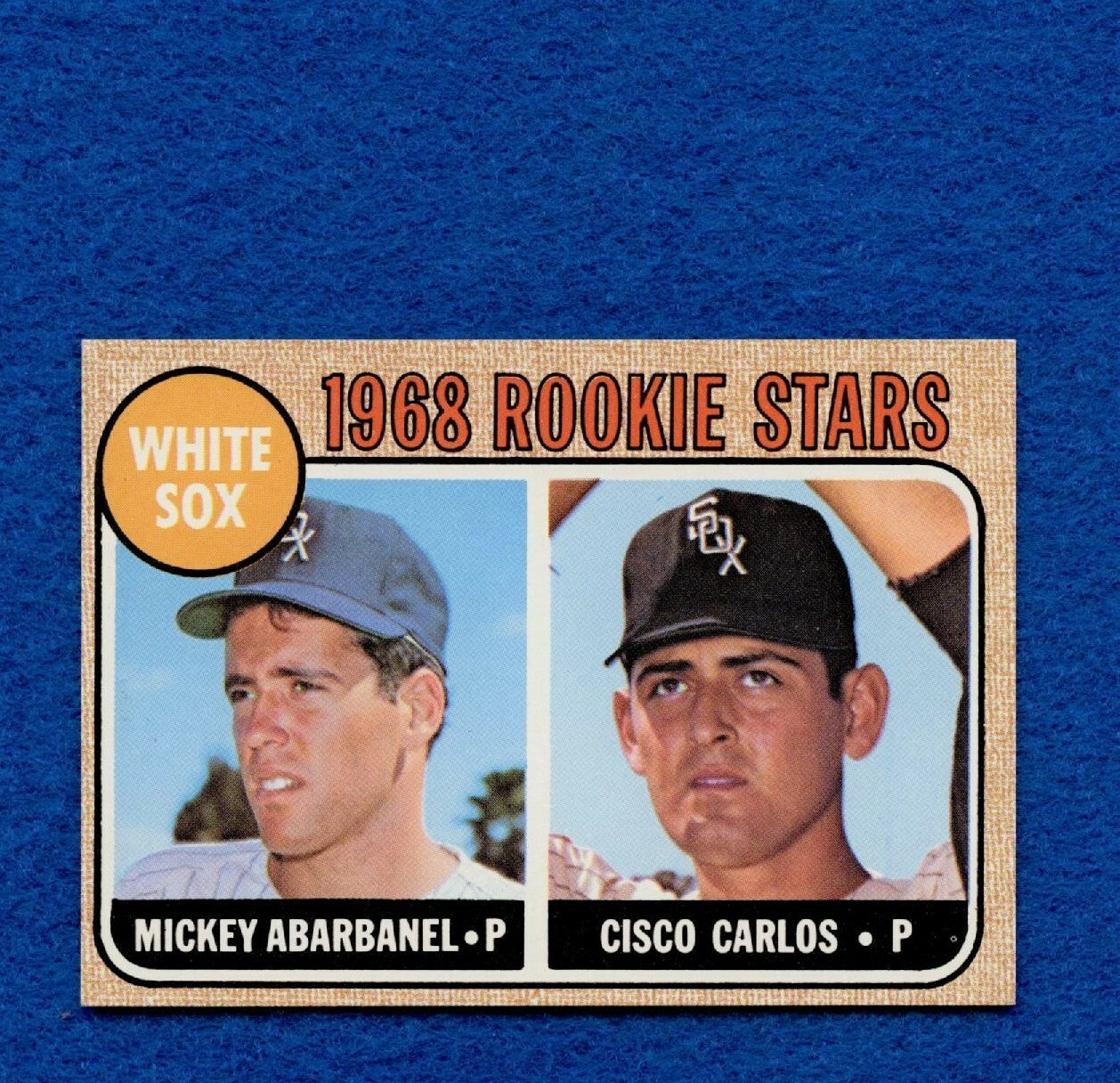 1968 Topps Set Break Pack Fresh #287 White Sox Rookie Abarbanel/Carlos NRMT *530