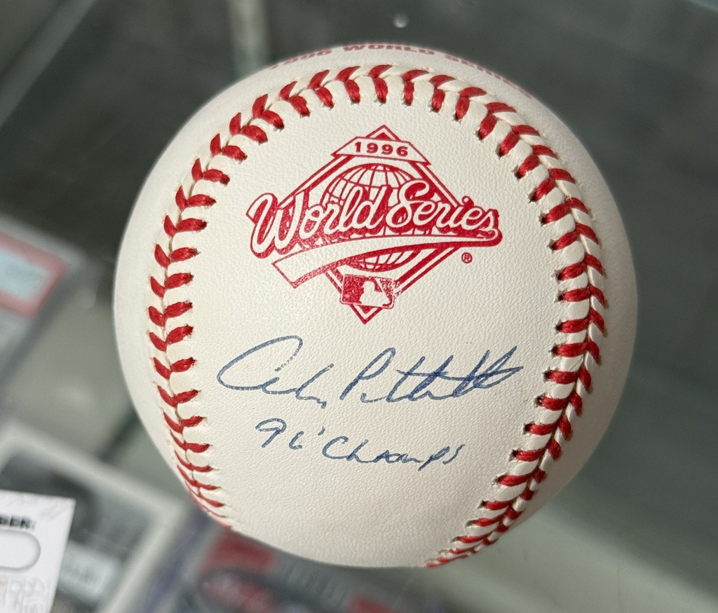 Andy Pettitte Signed Official Rawlings 1996 World Series MLB Baseball - JSA Auth