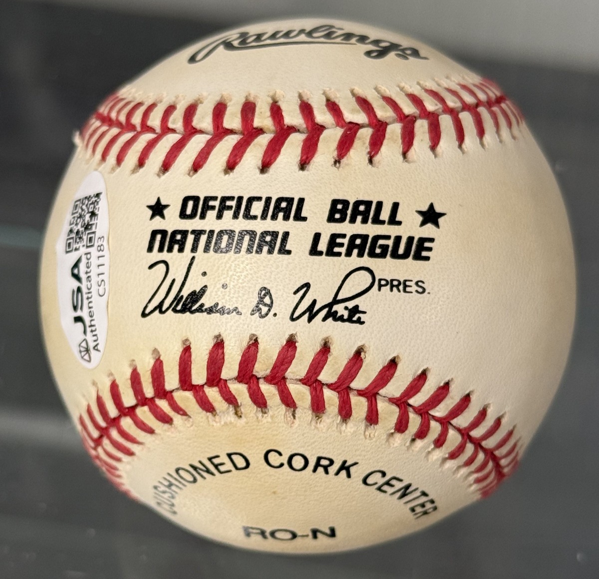 Pete Rose Signed Official National League (NL) Baseball - Hit #536 - JSA COA