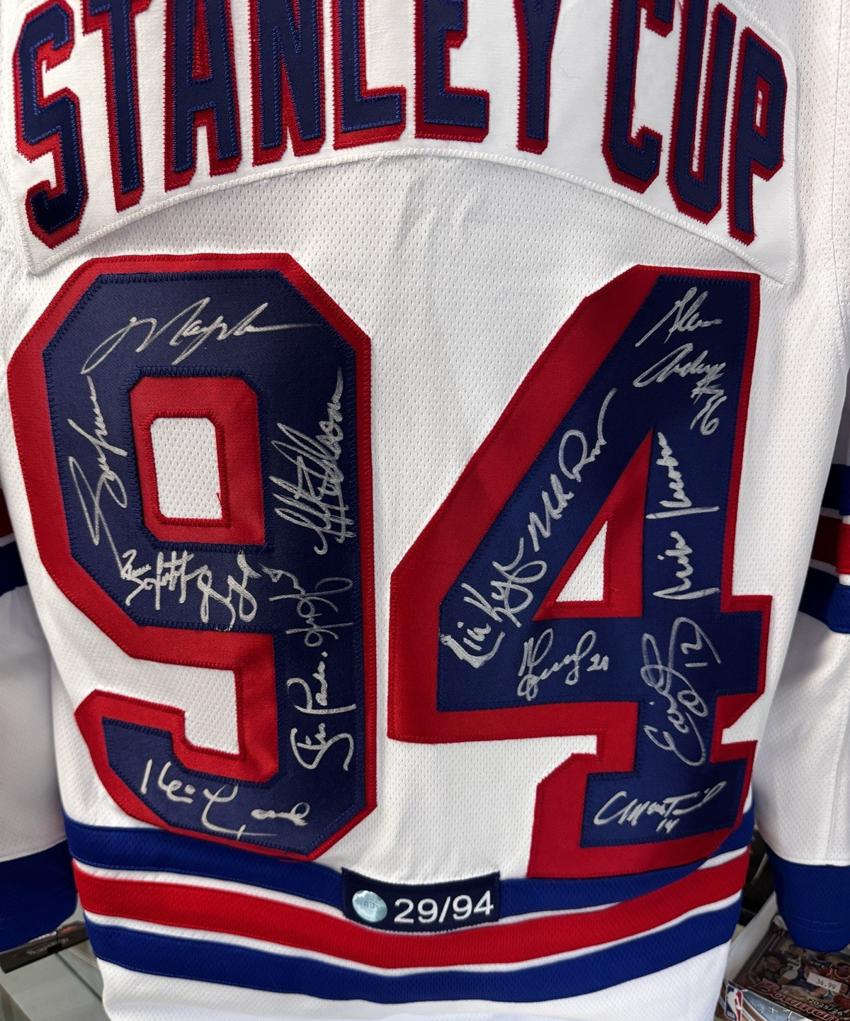 New York Rangers 1994 Stanley Cup Team Signed Autographed Fanatics Jersey /94