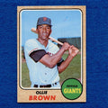 1968 Topps Set Break Pack Fresh #223 Ollie Brown EX MT #396