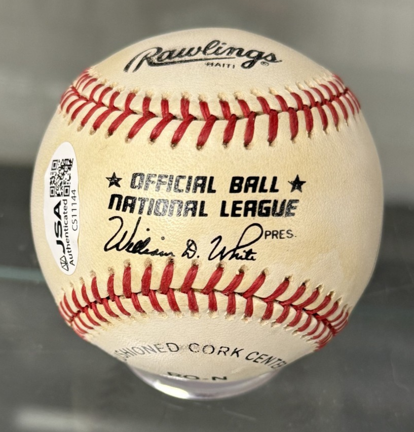 Will Clark Signed Rawlings National League Baseball - JSA Authenticated