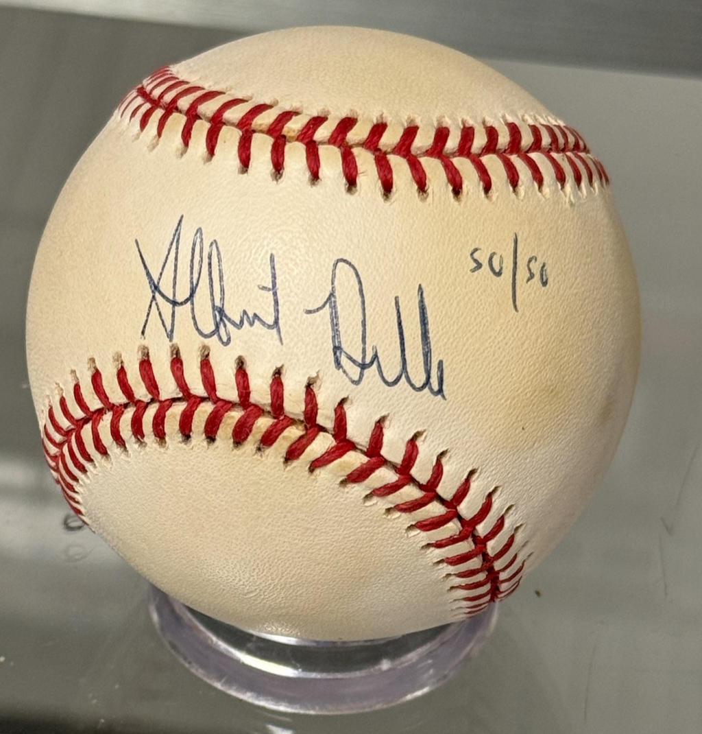 Albert Belle Signed Rawlings Official American League Baseball JSA Authenticated