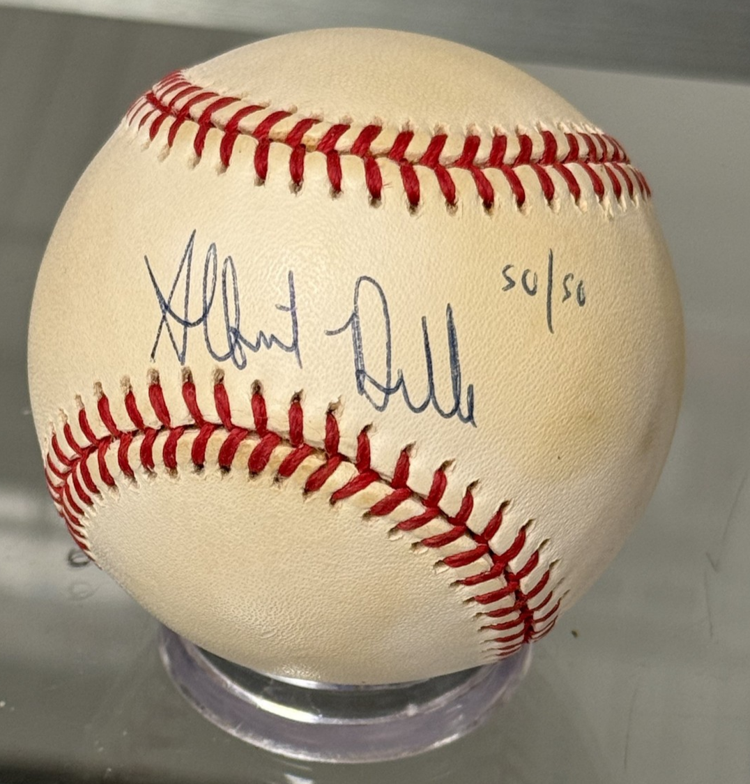 Albert Belle Signed Rawlings Official American League Baseball JSA Authenticated