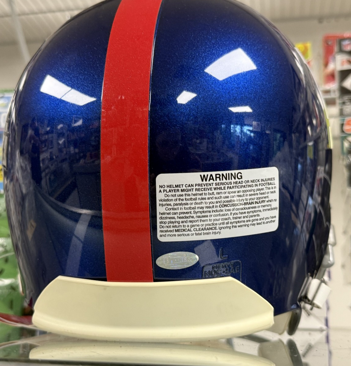 Eli Manning Signed Super Bowl XLVI/XLII Full Size Riddell Helmet - Steiner COA