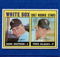 1967 Topps Set Break Pack Fresh #373 White Sox Rookie Josephson Klages NRMT #118