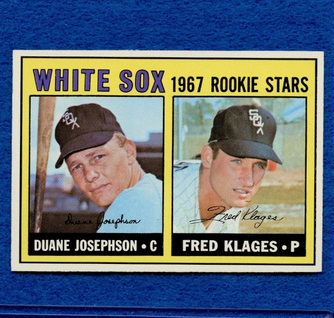 1967 Topps Set Break Pack Fresh #373 White Sox Rookie Josephson Klages NRMT #118