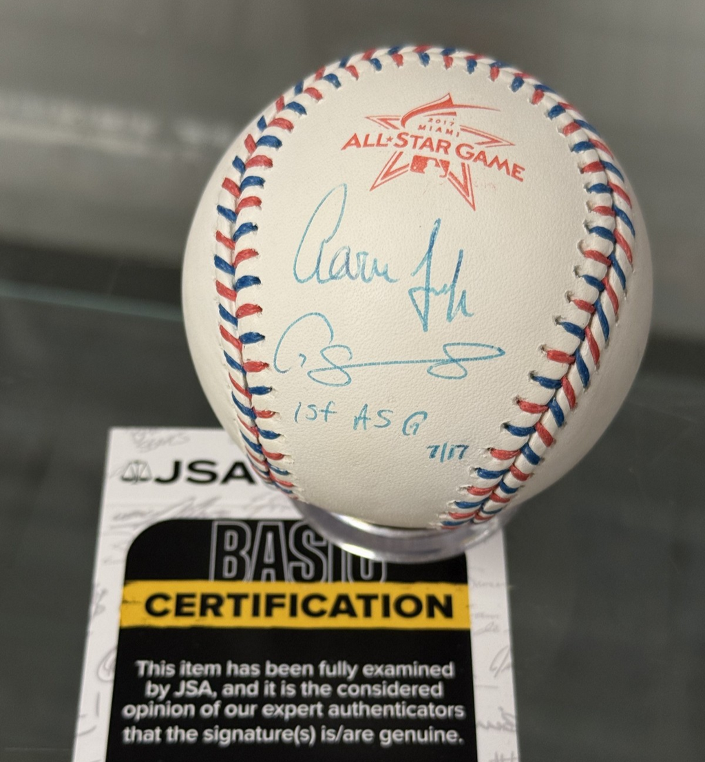 Aaron Judge & Gary Sanchez Official 2017 All-Star Game Ball - Fanatics COA