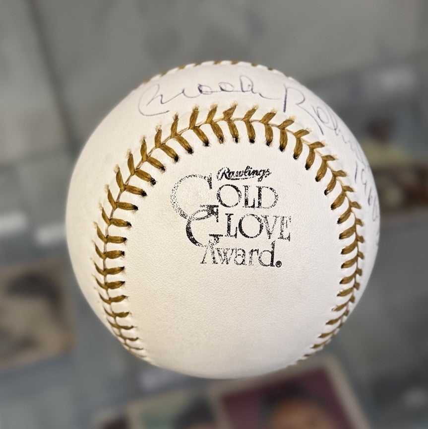 Brooks Robinson Signed Autographed Gold Glove Award Baseball - PSA Authentic
