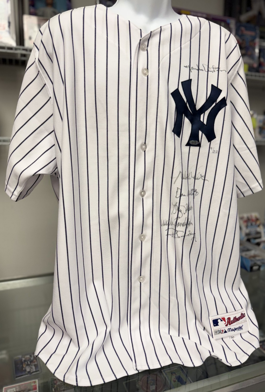 NY Yankees Captain Jersey - Jeter, Guidry, Nettles, Mattingly & Willie - Steiner