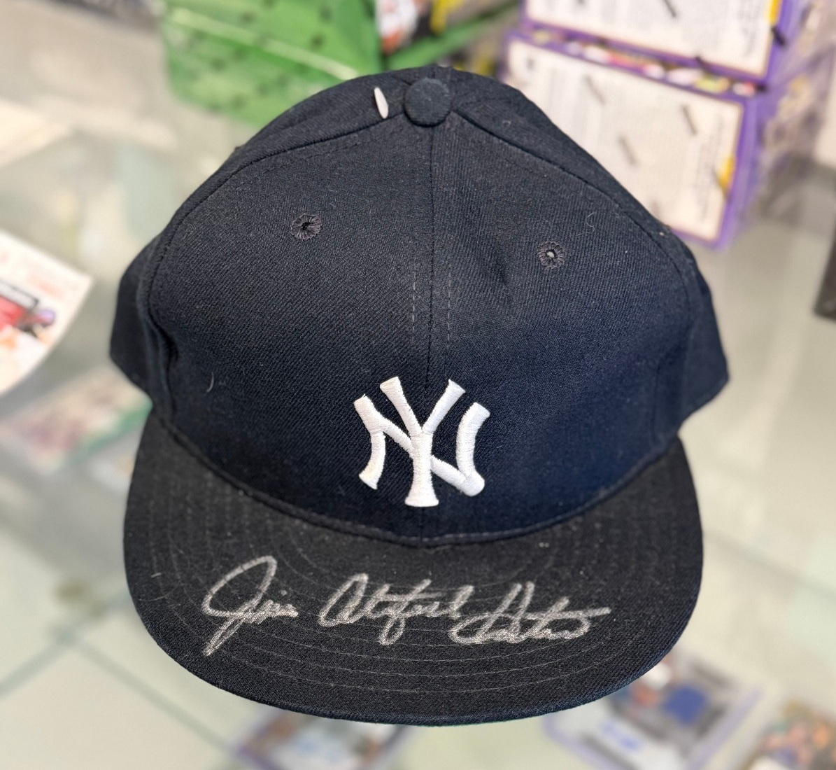 Jim Catfish Hunter NY Yankees Signed Autographed Baseball Hat - JSA Authen.