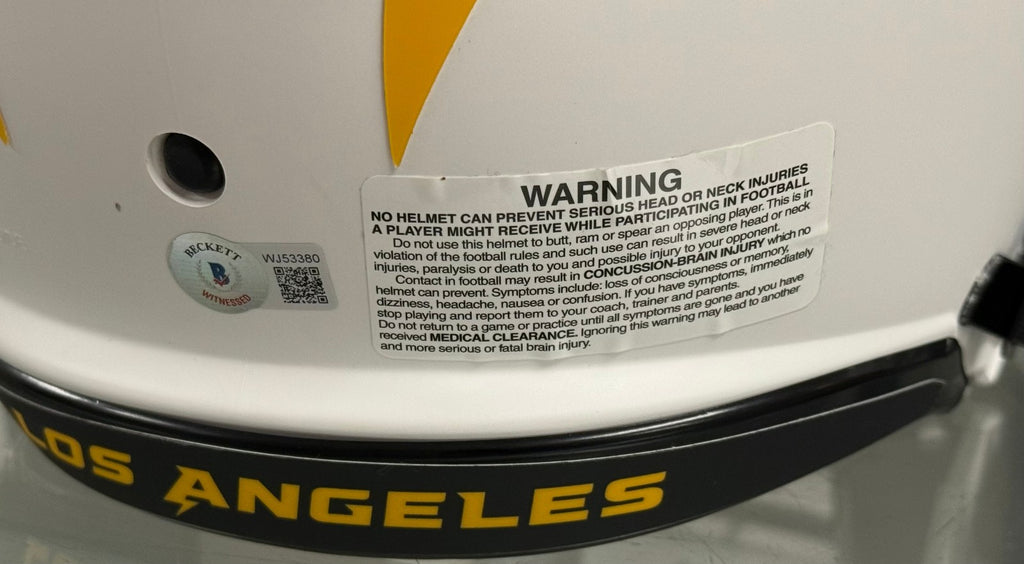 Joey Bosa San Diego Chargers Signed Full Size Matte Autographed Helmet BAS Auth.