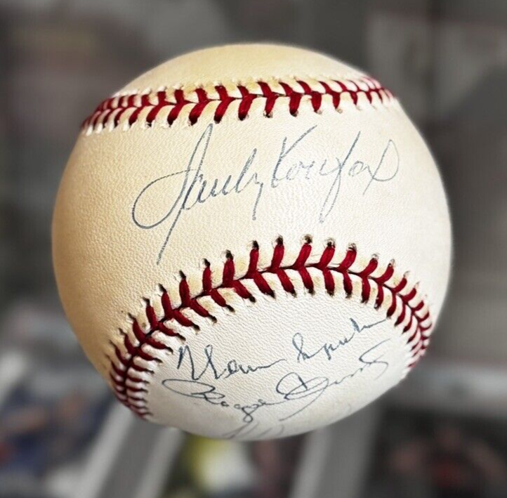 Koufax, Nolan Ryan, Spahn, Clemens, Gibson Signed Auto ONL Baseball - Authentic