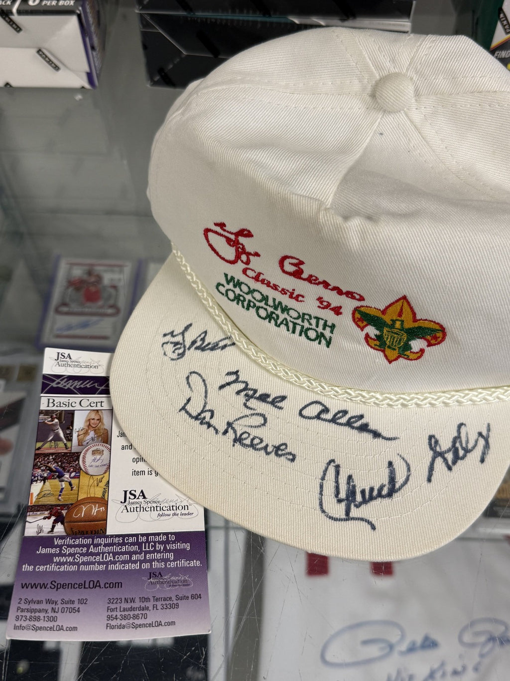 Yogi Berra, Mel Allen, Chuck Daly, Dan Reeves Signed '94 Classic Golf Hat - JSA
