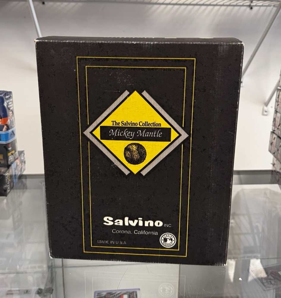 Mickey Mantle Signed Salvino Batting Figurine 1650/1732 - Comes with Box