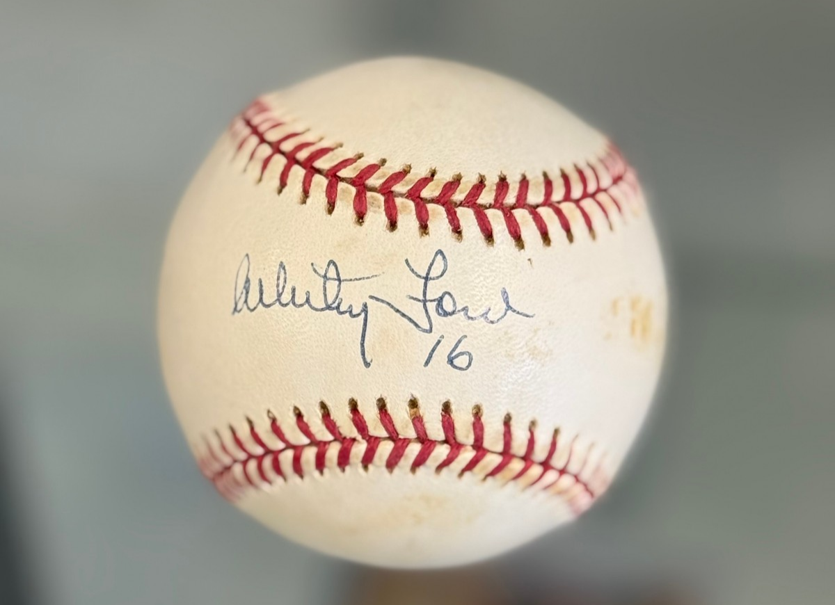 Whitey Ford Signed AL Baseball Autographed - Inscribed "16" - JSA Authent.