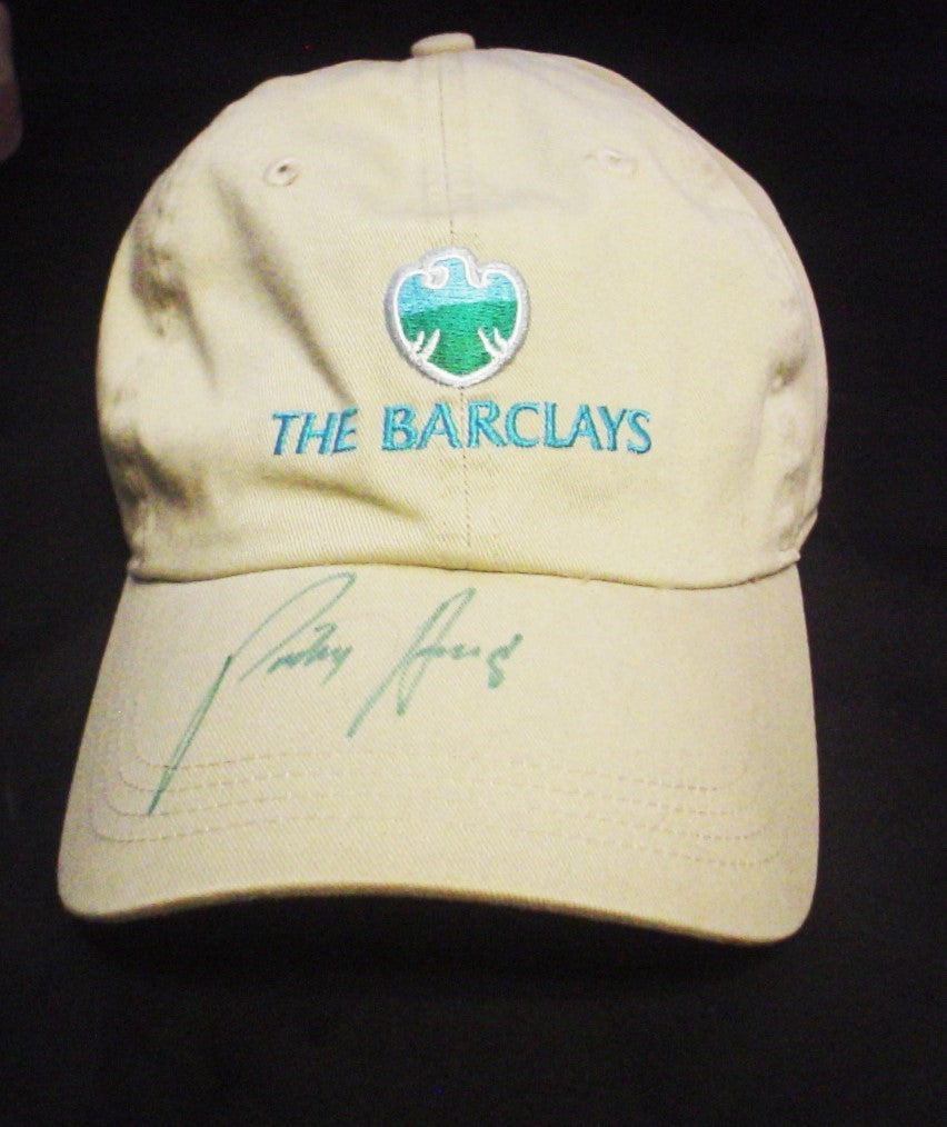 Padraig Harrington Autograph Signed The Barclays Green Sharpie Golf Hat JSA