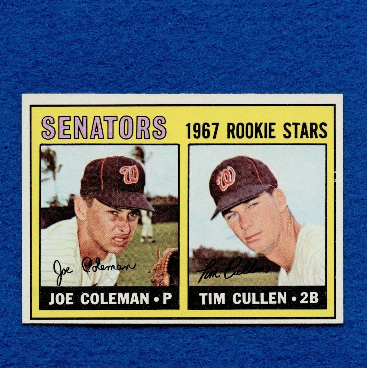 1967 Topps Set Break Pack Fresh #167 Senators Rookie Coleman Cullen NR MT #144