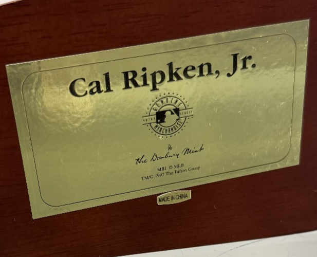 Danbury Mint Cal Ripken Jr. Baltimore Orioles Figure/Statue, COA & Original Box
