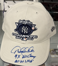 Derek Jeter Signed Auto 2000 World Series Champions Baseball Cap - Steiner COA