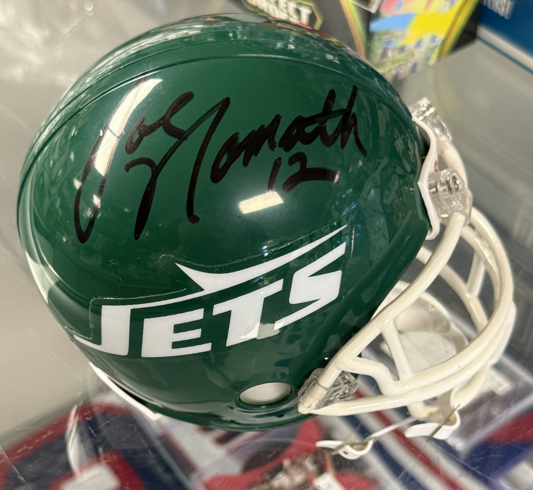 Joe Namath Signed Autographed New York Jets Mini Helmet - JSA COA