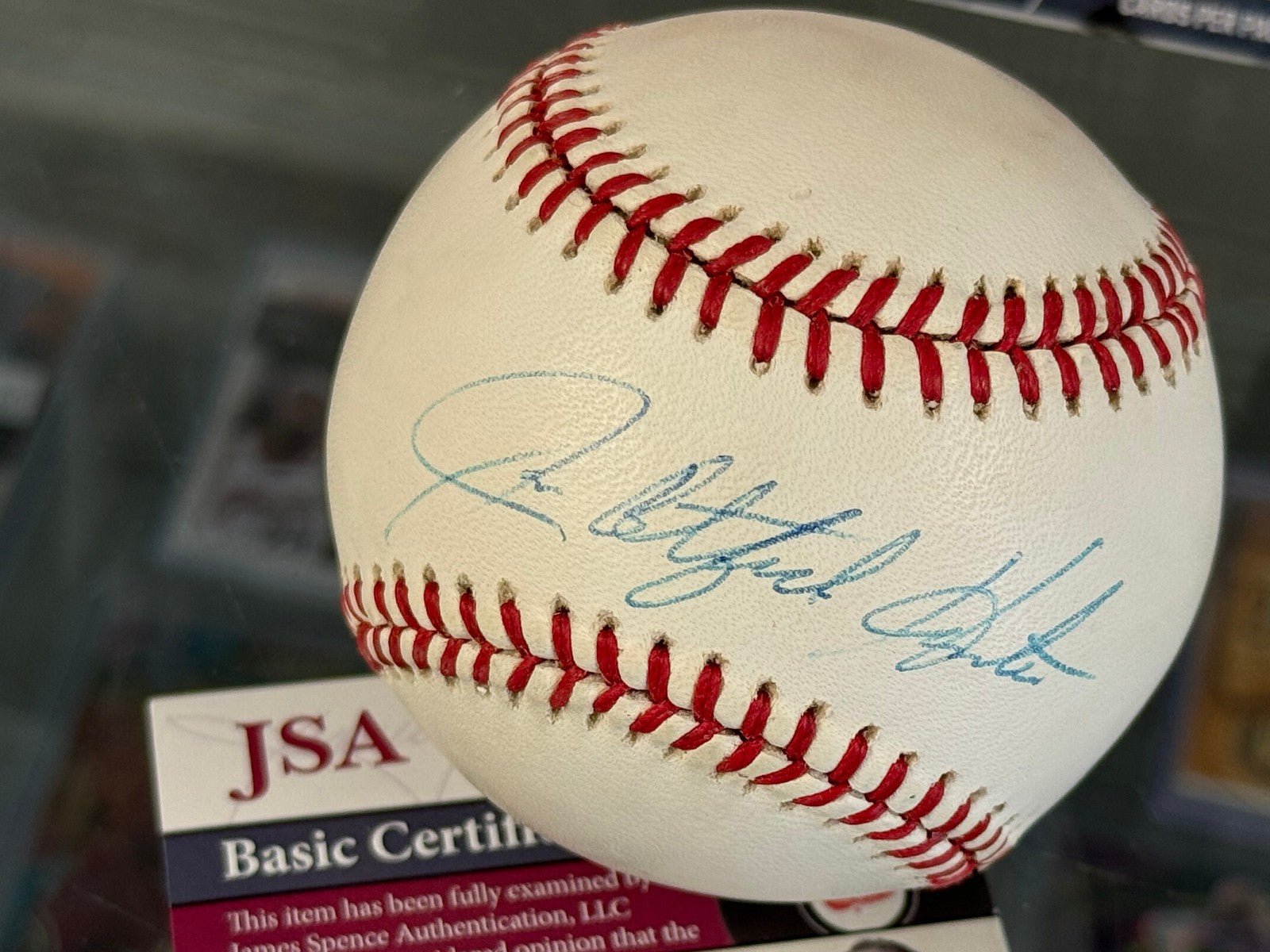 Jim Catfish Hunter Official American League Baseball - JSA Authenticated
