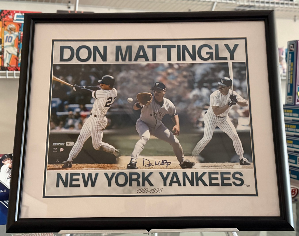 Don Mattingly New York Yankees Signed Photo Framed 16x20 - Steiner Authen.