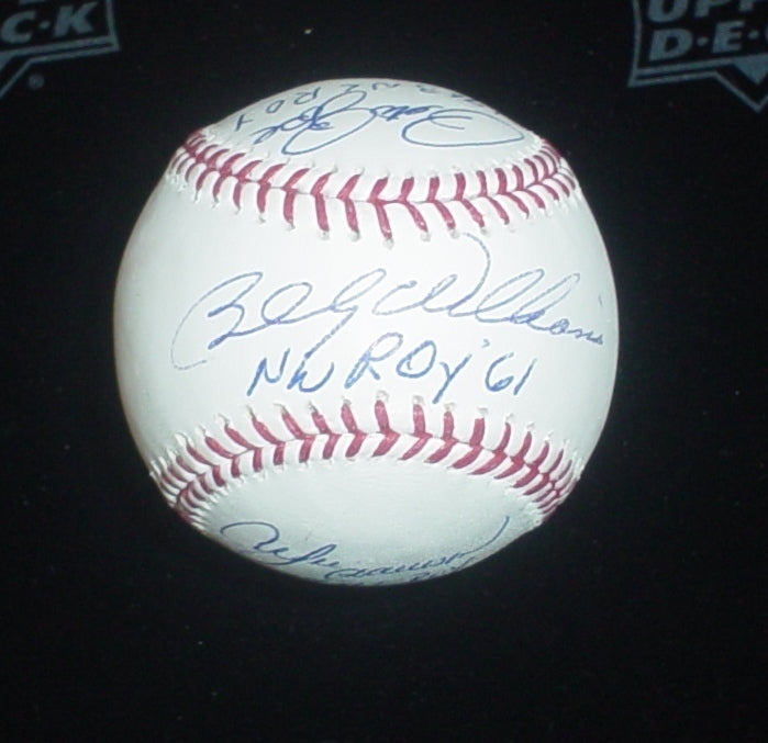 Pete Rose/Billy Williams/Andre Dawson ROY Autograph Signed Offical Baseball Cert