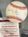 Whitey Ford Signed AL Baseball Autographed - Inscribed "16" - JSA Authent.