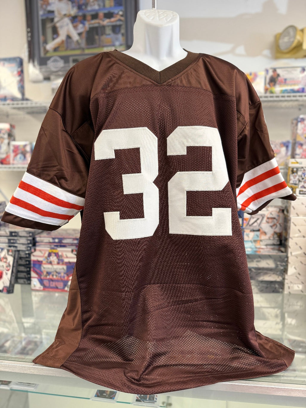 Jim Brown Signed Autographed Custom Jersey - JSA Authentication