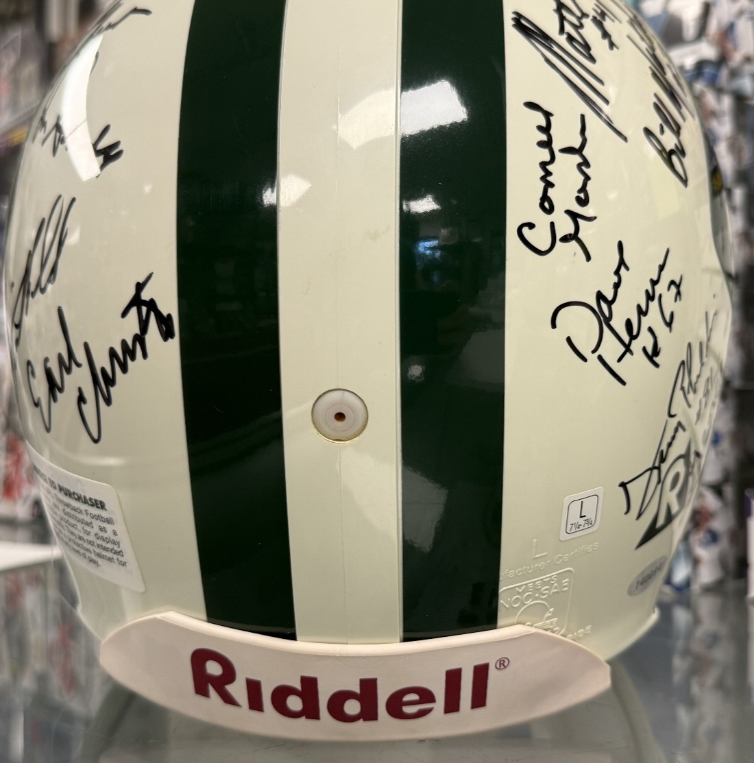 1969 NY Jets Super Bowl 3 Champ Team Signed Helmet - 24 Signatures - Steiner COA