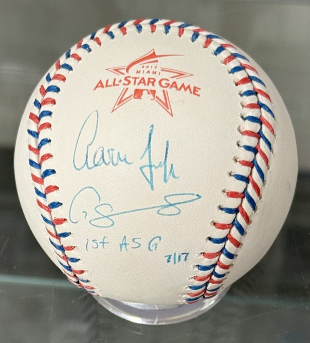 Aaron Judge & Gary Sanchez Official 2017 All-Star Game Ball - Fanatics COA