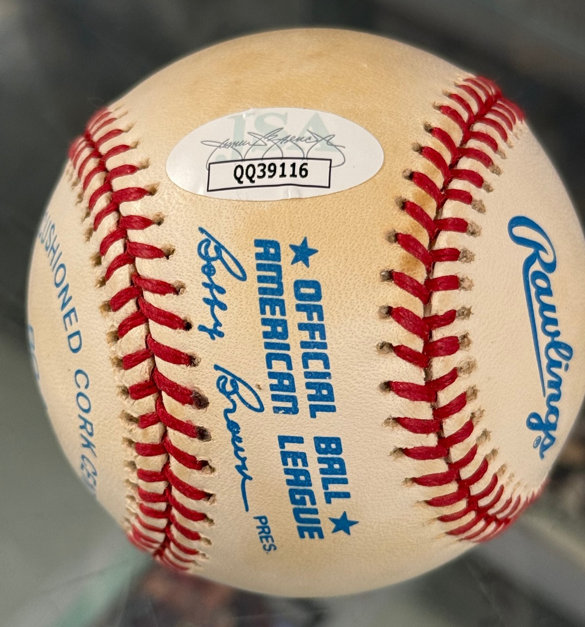 Cal Ripken Jr. American League Baseball - JSA Authen. (Toning)