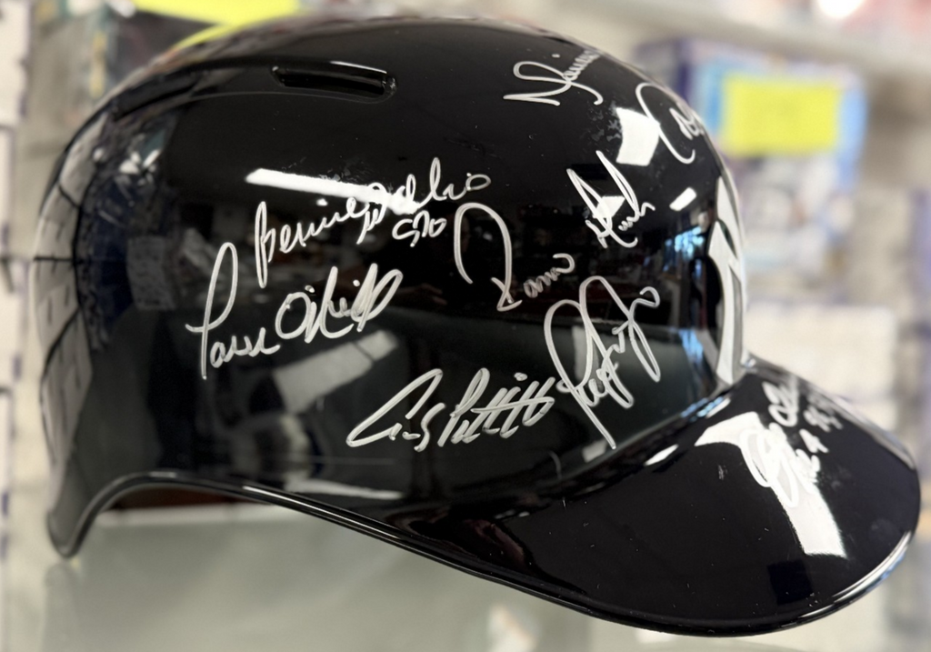 NY Yankees 11 Signature Dynasty Batting Helmet - Insc by Joe Torre - Steiner COA