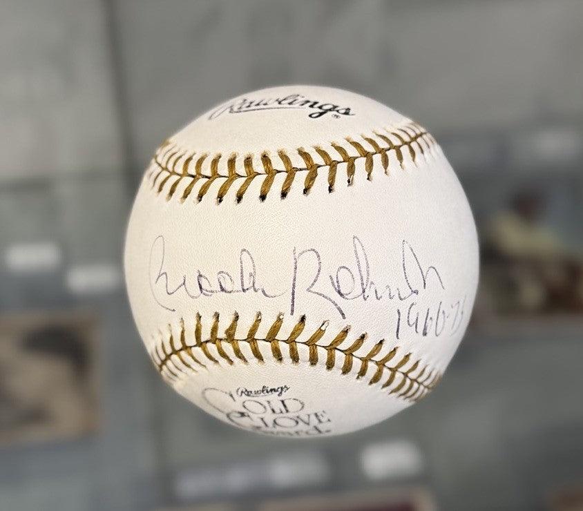 Brooks Robinson Signed Autographed Gold Glove Award Baseball - PSA Authentic