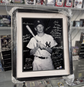 NY Yankees Signed Framed Photo (Mantle Themed) 16' x 20' - PSA & MLB Authentic